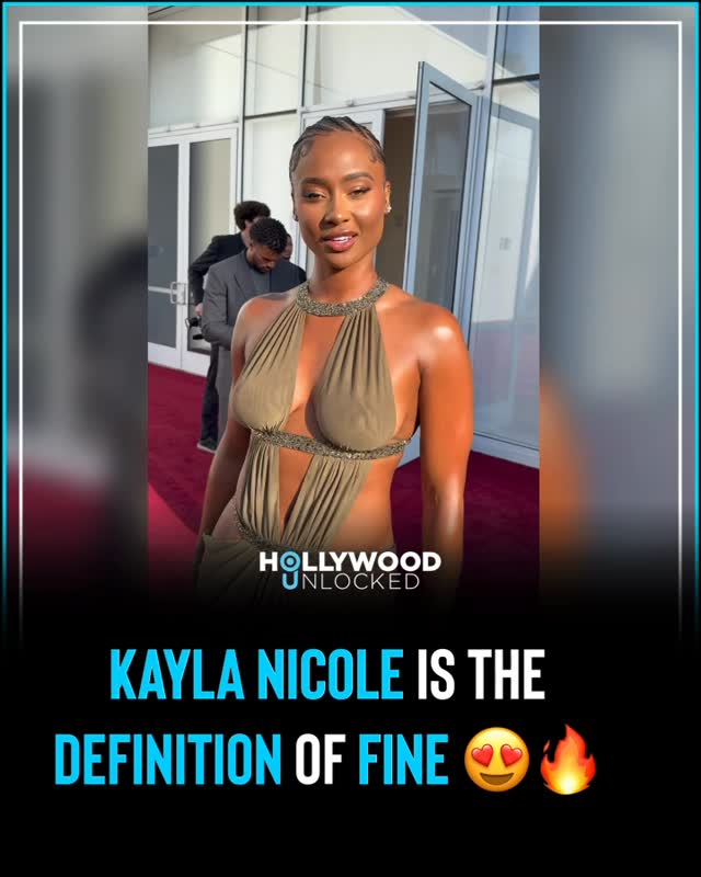 We didn’t hear a word #KaylaNicole was saying cause she looked so fine at the #HollywoodUnlockedImpactAwards 😍😍