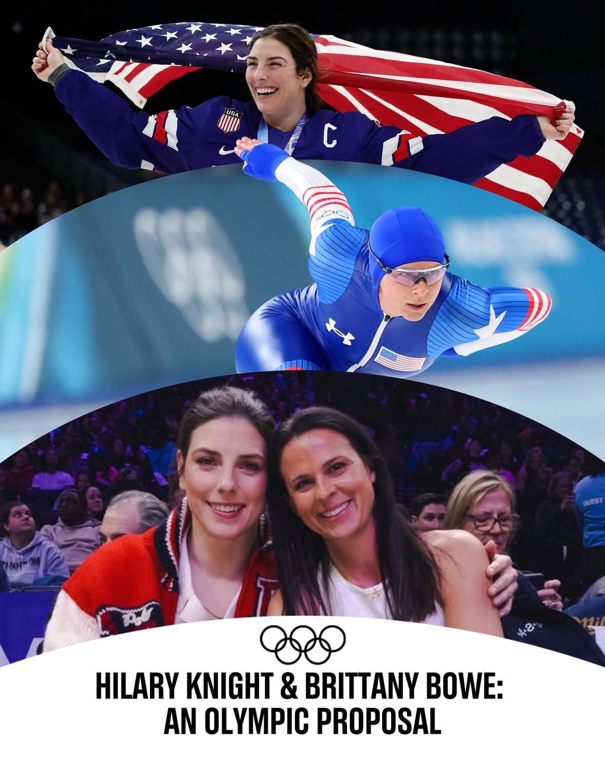 🏒 Ice hockey star Hilary Knight and ⛸️ speed-skating world record holder Brittany Bowe got engaged at Milano Cortina 2026, bringing their Olympic love story full circle. ❤️💍

Here’s how it happened. ➡️

#Olympics #pride