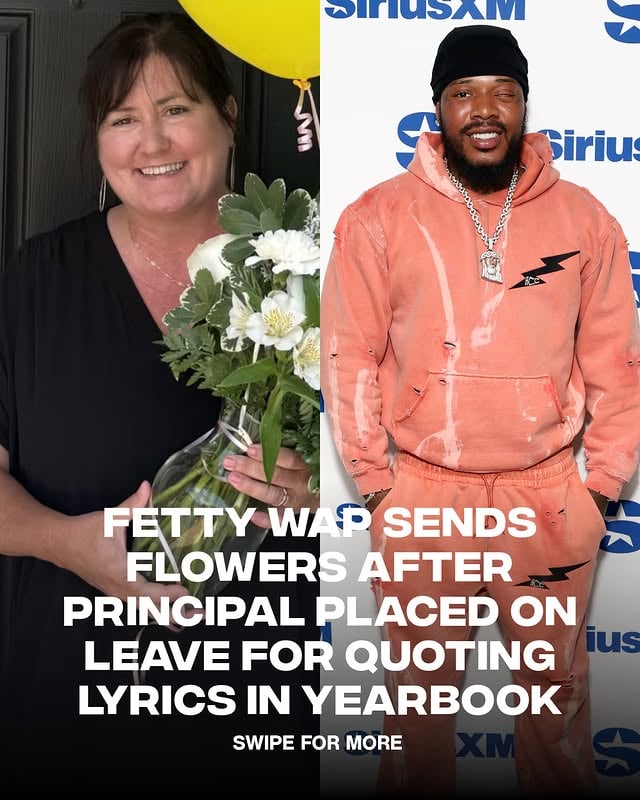 Fetty is definitely a real one 👏
ㅤ
Katie O’Connell, former principal at Trout Creek Academy, was placed on administrative leave after a line from Fetty Wap’s “Trap Queen,” “Everybody hating, we just call them fans though!” was attributed to her in the school’s yearbook. O’Connell says she did not approve the quote.
ㅤ
The moment quickly went viral, and Fetty Wap followed up by sending flowers along with a note that read: “I hope these flowers lift up your spirit. Wishing you the best. God bless. From Fetty Wap and The Team.”
ㅤ
(📸: via/ ActionNewsJax)
