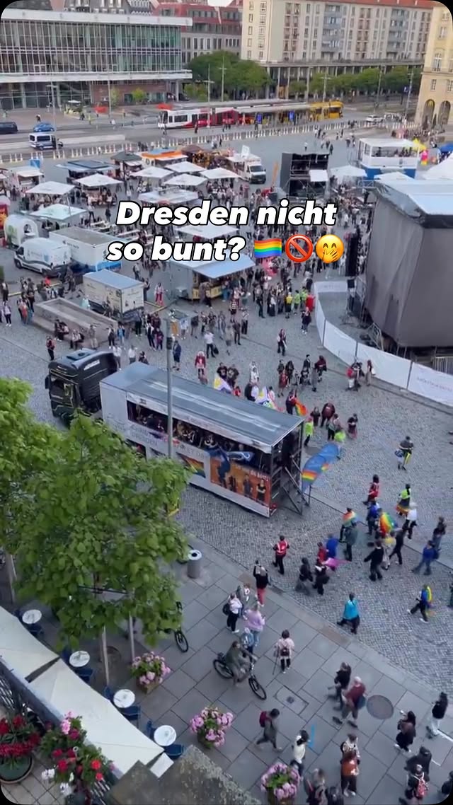 Dresden 05.06.26 CSD läuft ist Dresden wohl nich so…😌