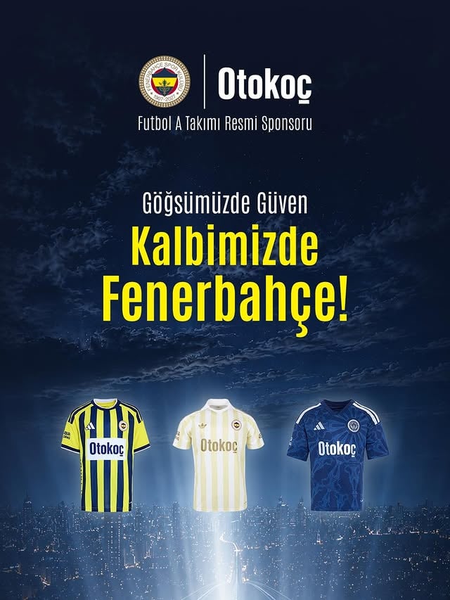Fenerbahçe Futbol A Takımı Forma Göğüs Sponsoru olarak, yeni sezonda da gücümüzü armamızdan, güvenimizi renklerimizden alıyoruz. 💛💙Şanlı formamızın göğsünde, efsane renklerle yeni sezonda da yan yana!#GöğsümüzdeGüven #Fenerbahçe #Otokoç