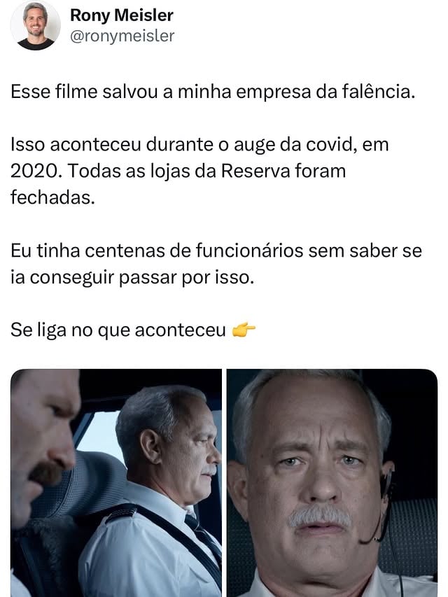 Esse filme me salvou da falência.
