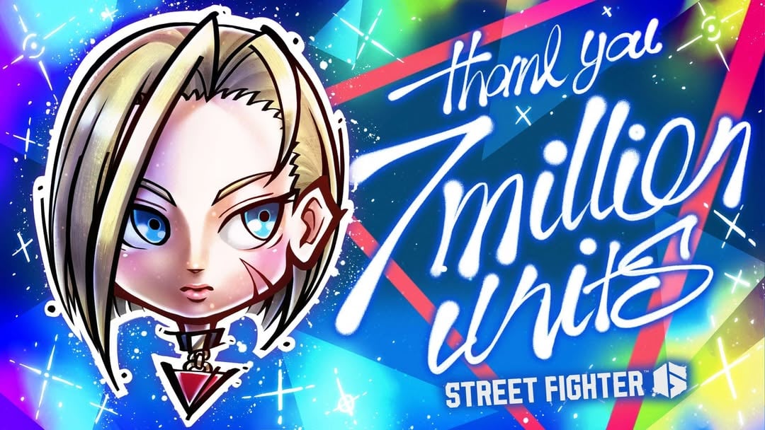 An achievement all thanks to you. We're eternally grateful that Street Fighter 6 has now sold over 7 million copies worldwide! by @streetfightergame