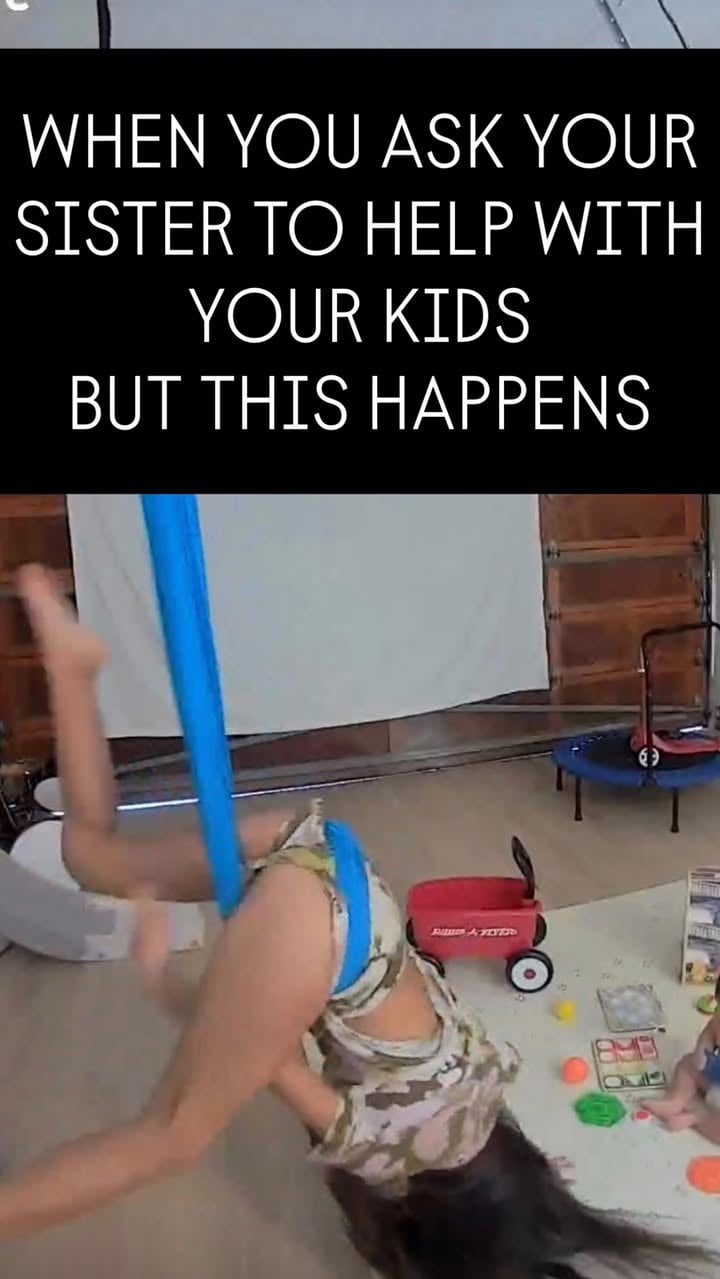 When your sister flies in to help with my postpartum struggles but she also struggles… #sisters #fails #humor #postpartum