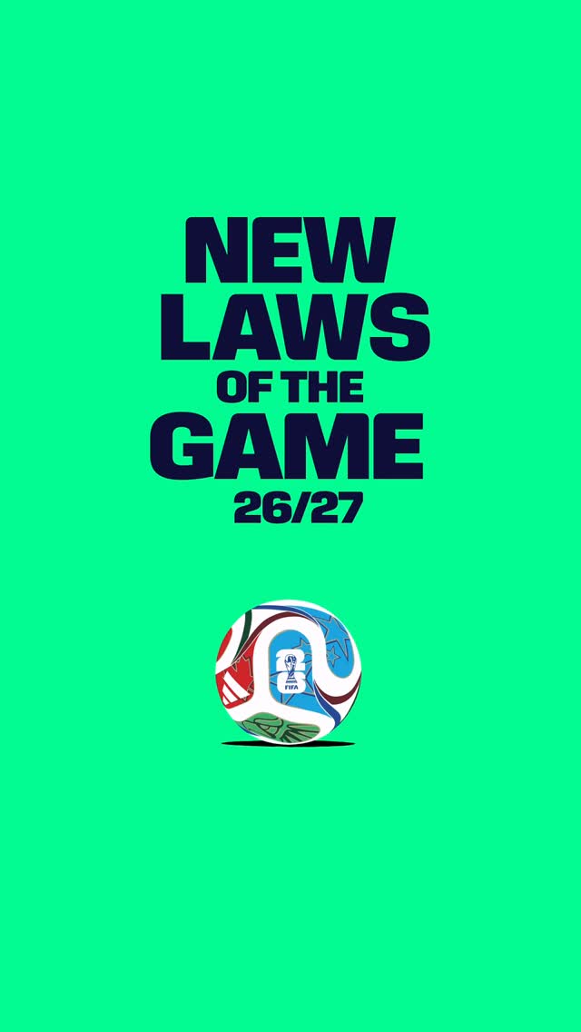The new laws of the game which are set to debut at @FIFAWorldCup 2026 ⚽️
