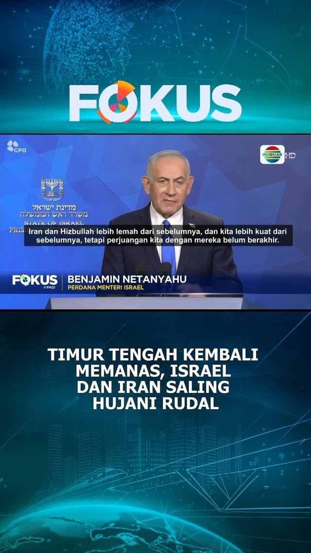 Ketegangan di Timur Tengah kembali membara setelah Israel dan Iran saling menyerang menggunakan rudal hingga Senin pagi waktu setempat. Insiden ini menjadi ujian berat bagi gencatan senjata yang rapuh dan sebelumnya difasilitasi Presiden Amerika Serikat, Donald Trump.#newsindosiar #fokusindosiar