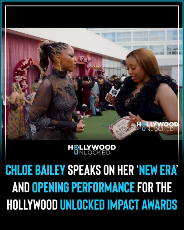 While hitting the carpet of the 6th Annual #HollywoodUnlockedImpactAwards, #ChloeBailey spoke on the preparation for opening up the award show and also shared how she’s excited for her new era! ✨
🎤: @alexyzjoi
📸: @jonnycruz23