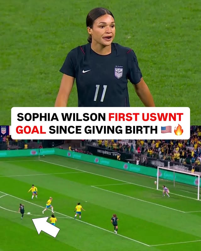 SOPHIA WILSON FROM DISTANCE 😤🔥The USWNT star scores her first USWNT goal since her return. She gave birth to her daughter, Gigi, in September of 2025 ❤️