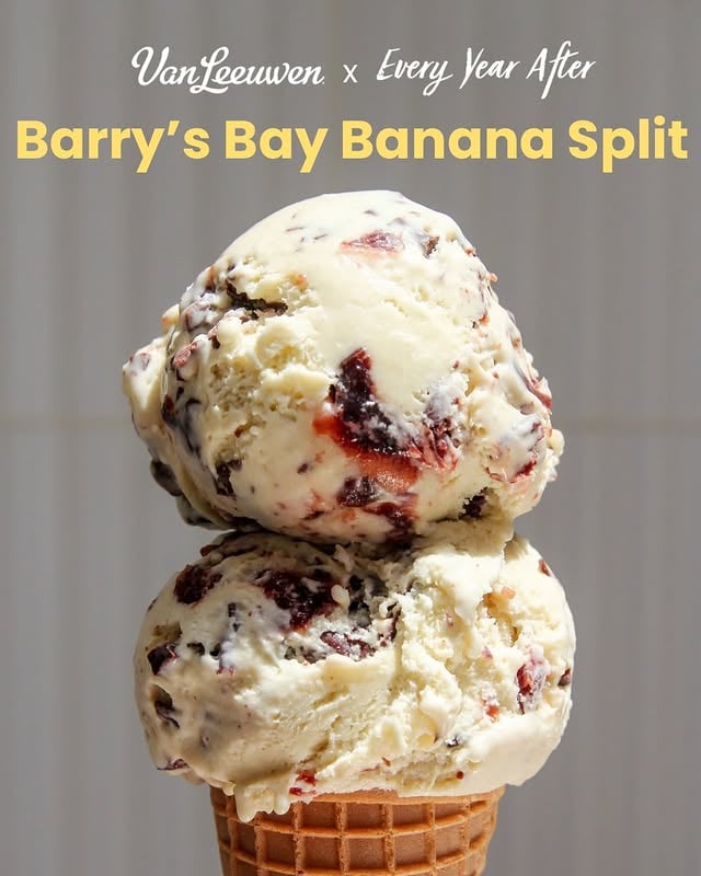 VAN LEEUWEN X EVERY YEAR AFTER 🍌🚤Welcome to Barry’s Bay. We can’t bring everyone to the lake... so we’re bringing Barry’s Bay Banana Split to you.Banana ice cream. Dark chocolate. Amarena cherries. Summer romance in scoop form.And if that’s not enough, maybe having Sam and Charlie serve it to you will be. 👀Get a scoop from @mattcornett and @michaelbradway_ IN NYC & LA:📍 Van Leeuwen NoHo640 Broadway, New York, NY 10012Tuesday, June 9 • 4:30 PM📍 Van Leeuwen Santa Monica1415 Montana Ave, Santa Monica, CA 90401Friday, June 12 • 2:00 PMScooping for a limited time at VL Noho and VL Santa Monica. See you at the lake. 💙Every Year After, based on the New York Times best-selling book, Every Summer After by Carley Fortune, premieres June 10th on Prime Video. @everyyearafter @primebookclub @primevideo by @everyyearafter