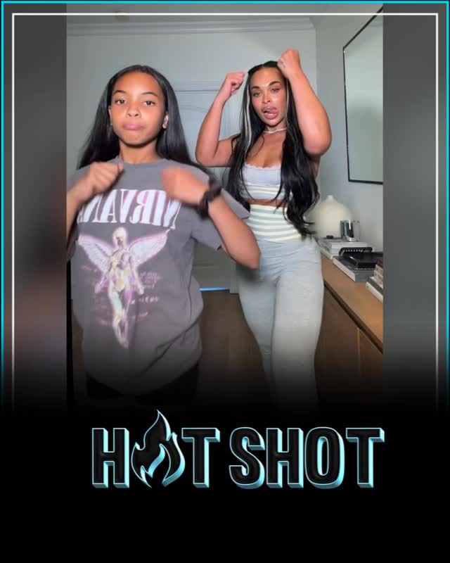 #HotShot: Okayy! #HeatherSanders and her daughter Zoe hit #YungMiami’s “Spend That” dance 😍😍😅 Did they nail it?