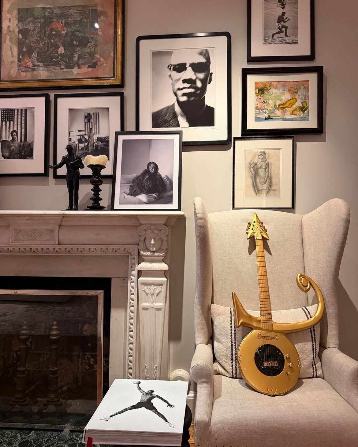 Today Is My Brother’s BornDay- PRINCE. I’m A Big Collector,Going Back To When I Was A Brooklyn Raggedy Kid Collecting Baseball Cards And Marvel Comic Books. I Asked Prince If I Can Get One Of His Guitars. He Looked Right Back At Me Like I Had 2 Heads And 4 Eyes,4 Legs And 4 Arms. SO I TOOK THAT AS A “HELL NOOO”. Several Years Later A Big Case Showed Up At My BR🤓🤓KLYN Office. I Opened It Up And This GOLD GUITAR Was Inside. I Started To Tear Up. Prince Is Still With Us. Happy Born Day My Brother. I,We MISS YOU.💜💜💜💜💜💜💜💜 💜💜💜💜💜💜💜💜💜💜