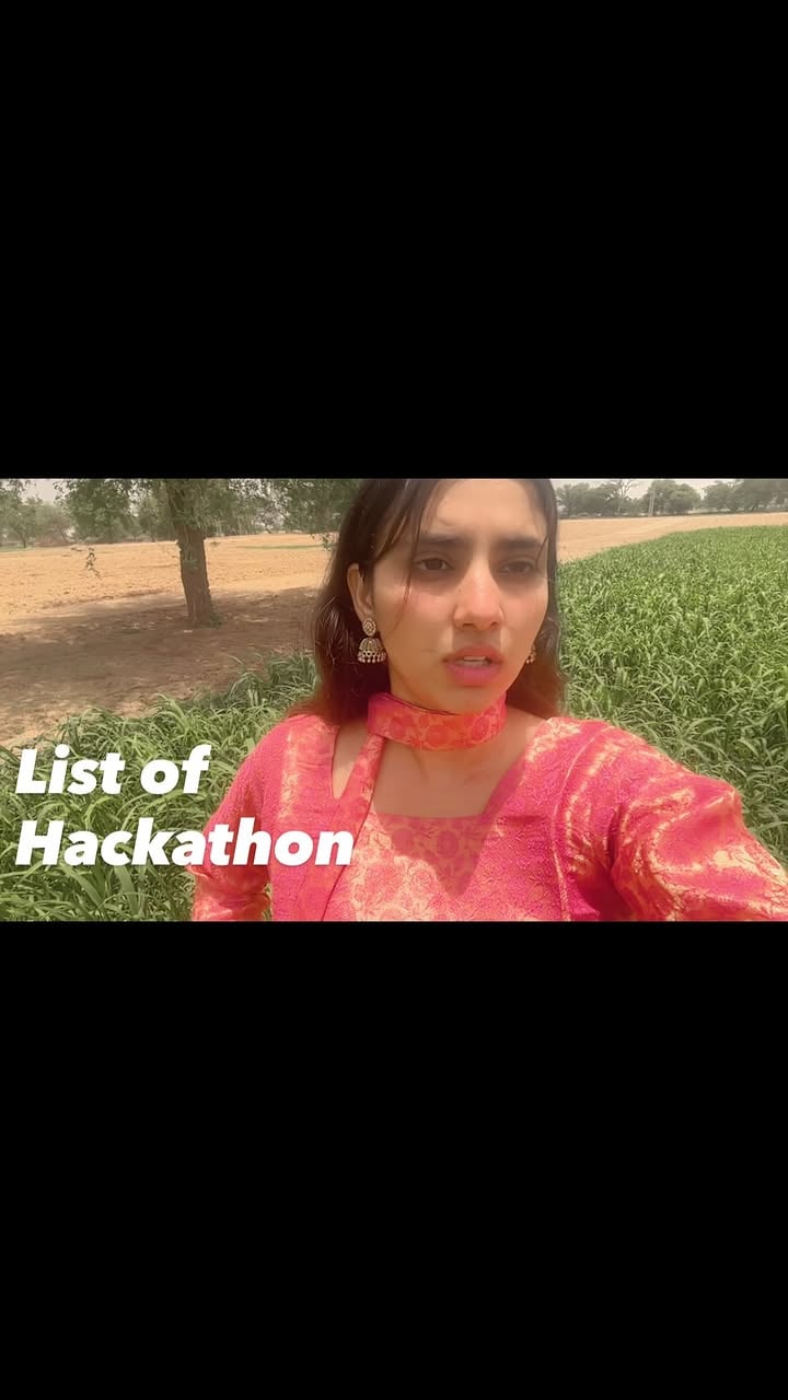 Comment “HACKATHON” and I’ll send you the complete hackathon list. 🔗 

Still waiting for the perfect opportunity?

Start preparing before it arrives.

In today’s video, I’m sharing a list of AI, Machine Learning, Data Science, and GenAI hackathons that can help you build projects, network with like-minded people, and strengthen your profile.

And while you’re at it:

✅ Upgrade your skills
✅ Build projects
✅ Create an ATS-friendly resume
✅ Apply consistently for internships

Because opportunities usually come to people who are already prepared.

#ai #machinelearning #datascience #hackathon #aihackathon genai agenticai promptengineering internship students careergrowth resume atsresume techjobs developers buildinpublic techreels aireels reelsindia futureofai khushigrewal