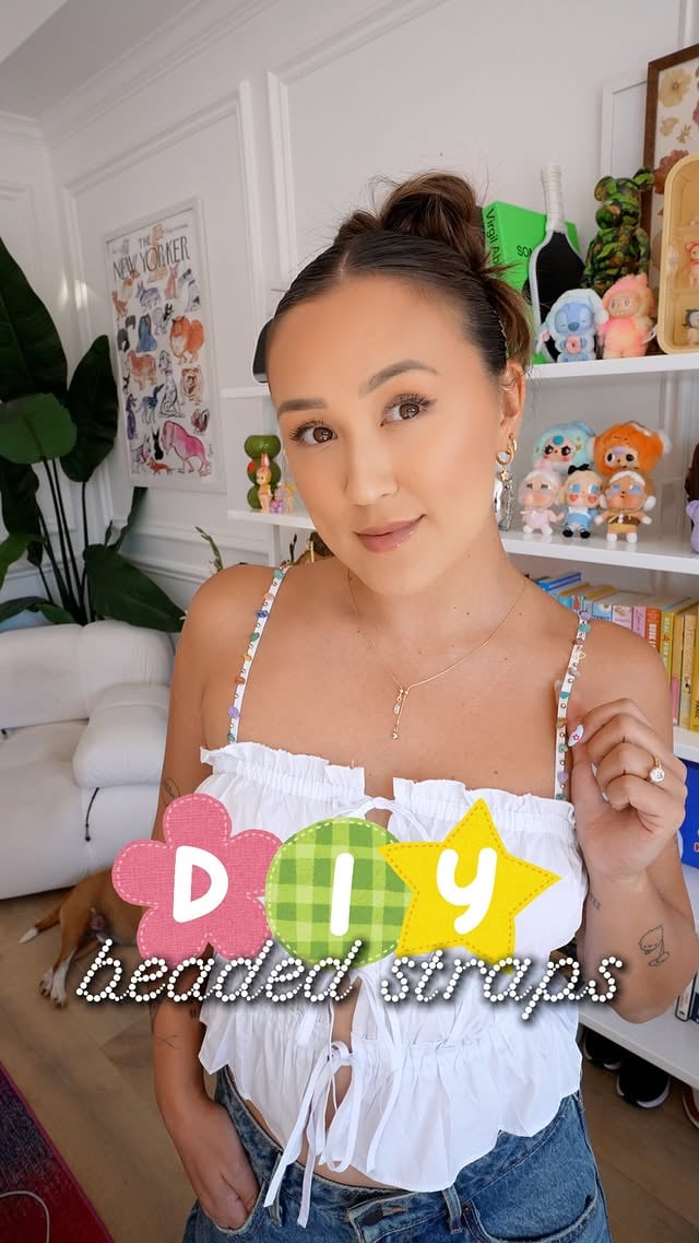 back with another cutie summer diy ☀️ I’ll be beading everything and anything until further notice with these bulk bead packs lol by @laurdiy
