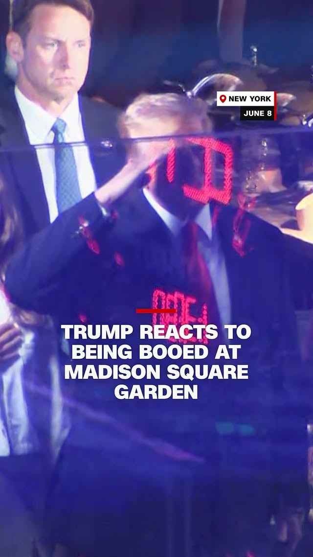 President Donald Trump described the reaction he received at Madison Square Garden during Game 3 of the NBA Finals as "amazing" despite loud boos being heard from the crowd.