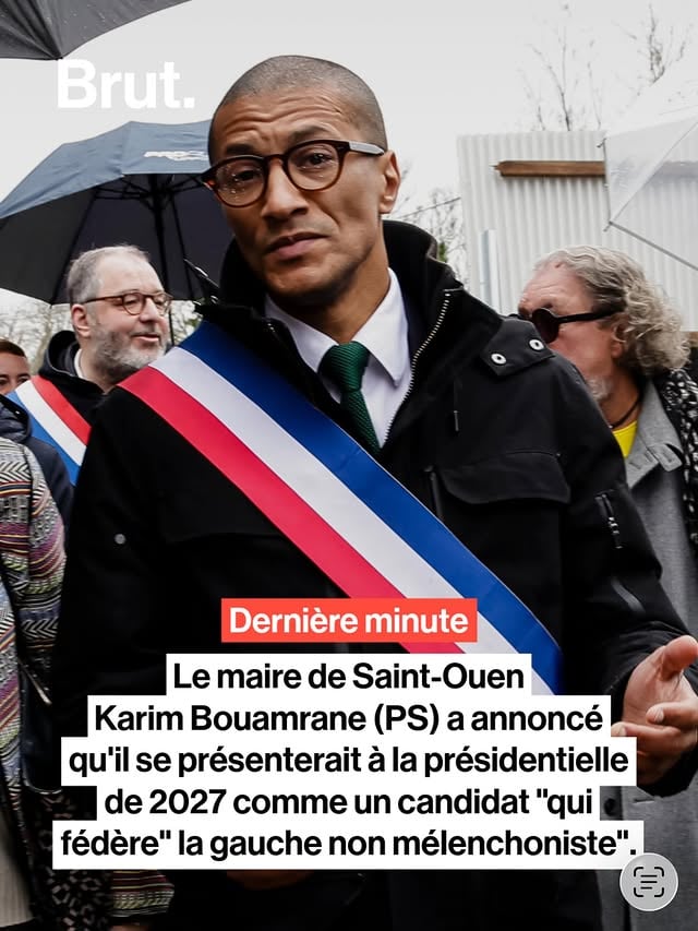 Le maire de Saint-Ouen Karim Bouamrane (PS) a annoncé qu’il se présenterait à la présidentielle de 2027 comme un candidat « qui fédère la gauche non mélenchoniste », se disant « ancré dans le réel ».