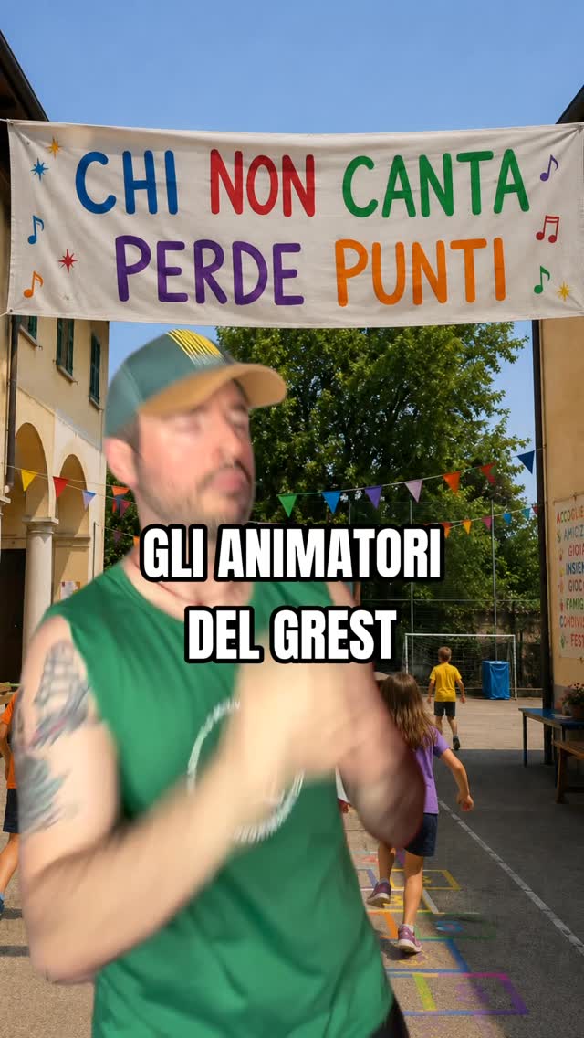 CHI NON CANTA PERDE PUNTI!
#filippocaccamo #genitori #estate #grest #vacanze