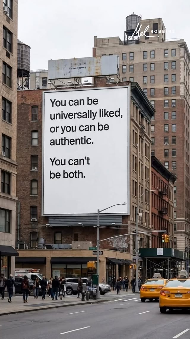 You have to decide what matters more to you.

Being liked by everyone or being yourself.

Because you can’t be both.

The moment you start saying what you really think, setting boundaries, and living in alignment with what you want… Some people won’t like it.

Let Them.

And the right people?

They don’t need you to shrink, soften, or pretend. They want the honest version of you.

So stop trying to win approval at the cost of your authenticity.

You’ll lose yourself every time. And you are never worth that trade. ❤️