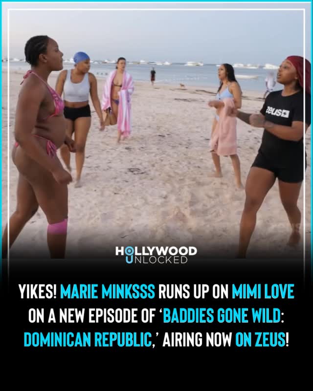 Yikes! @missmarieminksss runs up on @mimii_love98 on a new episode of #BaddiesGoneWildDominicanRepublic, airing NOW on @thezeusnetwork! Subscribe and follow @thezeusnetworkbaddies for more!