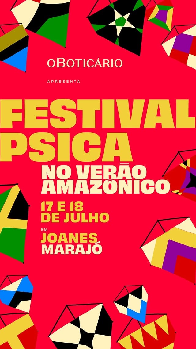 ai, que delícia o (psica no) verão☀️🌴

separa o teu menor biquíni e o protetor solar porque nos dias 17 e 18 de julho mais de 10 artistas locais e nacionais vão mergulhar com a gente na primeira edição do psica no verão amazônico✨

o rock da vez vai ser em joanes, no marajó, e tudo 0800! tu te deste?🥵

te prepara🫵🏾 que o bagulho vai ser DOIDO

-

Festival Psica no Verão Amazônico
17 e 18 de Julho
Joanes - Marajó - Pará
Evento gratuito

-

Patrocínio Master: @oboticario
Patrocínio: @sebraepa
Apoio: @prefeituradesalvaterra, @sectursalvaterra e @seturpara
Realização: Psica Produções

#psica #festivalpsica #psicanoverãoamazônico