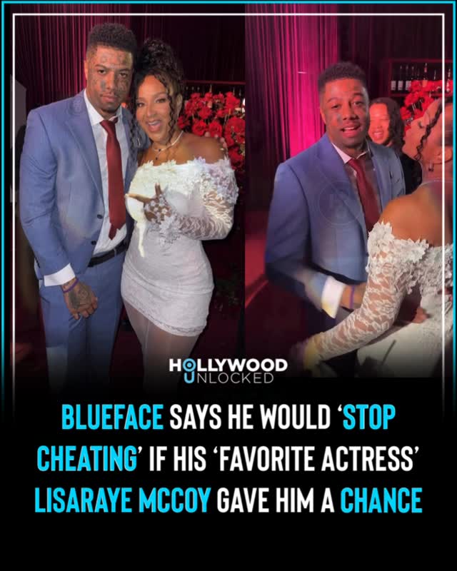 #FlirtAlert: While attending the 6th Annual #HollywoodUnlockedImpactAwards, #Blueface boldly claimed he would “stop cheating” if his “favorite actress” #LisaRayeMcCoy gave him a shot! #Socialites, do you believe him? 👀💙 📸  @kia.todd