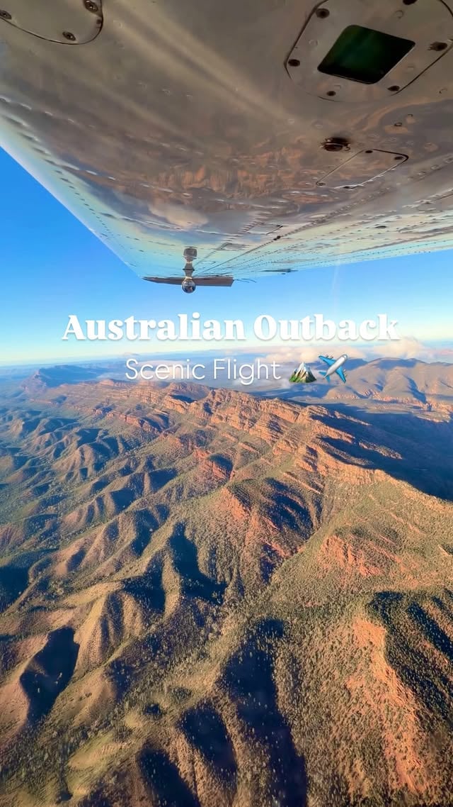 South Australian Outback Scenic Flight ⛰️💛📍 Flinders Ranges, South Australia by @rayofmelbourne