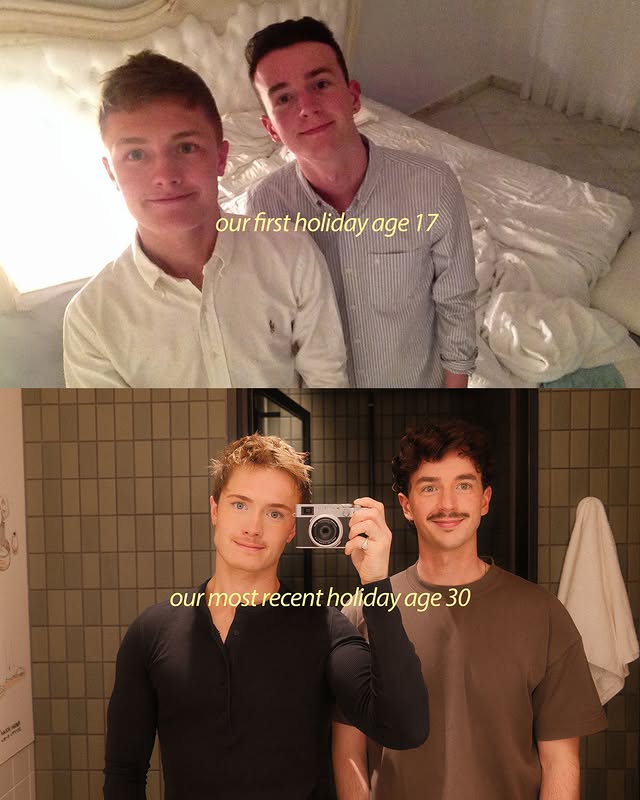 over 12 years later, still going to theme parks & eating too much ice cream 🫂 #gaycouple #mlm #husbands
