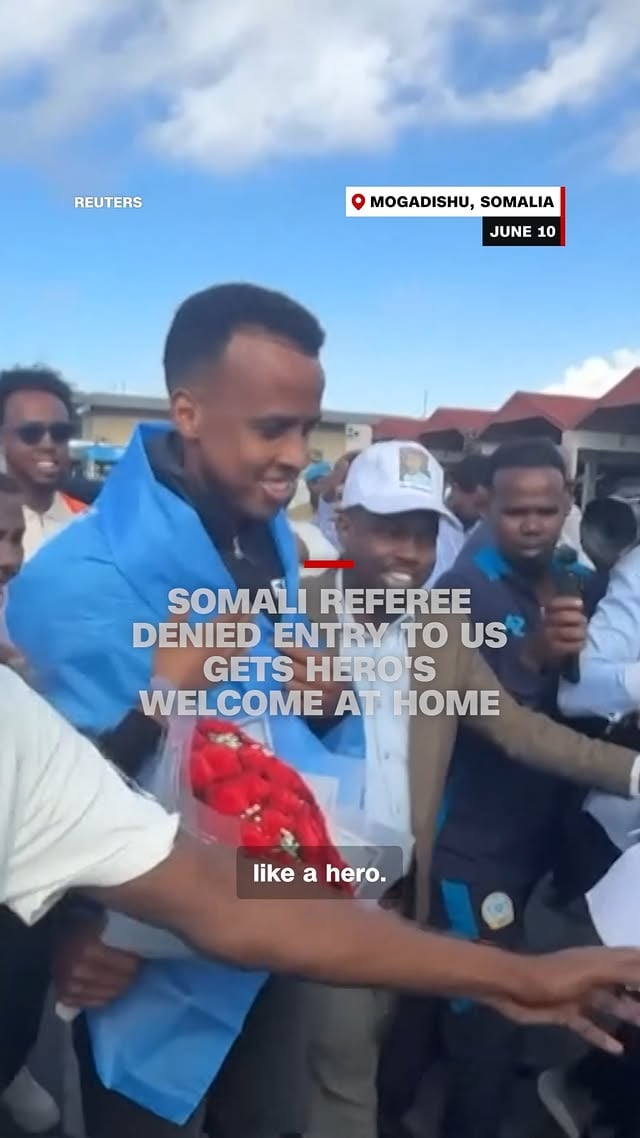 The Trump administration is defending its decision to bar Somali referee Omar Abdulkadir Artan from entering the US, just days before the FIFA World Cup, over alleged links to a terrorist group. A FIFA spokesperson said in a statement that the World Cup organizer “is not involved in host country immigration processes.” Artan, who was named Africa’s top male referee in 2025, would have been the first Somali to referee at the tournament. CNN’s @larrymadowo reports.