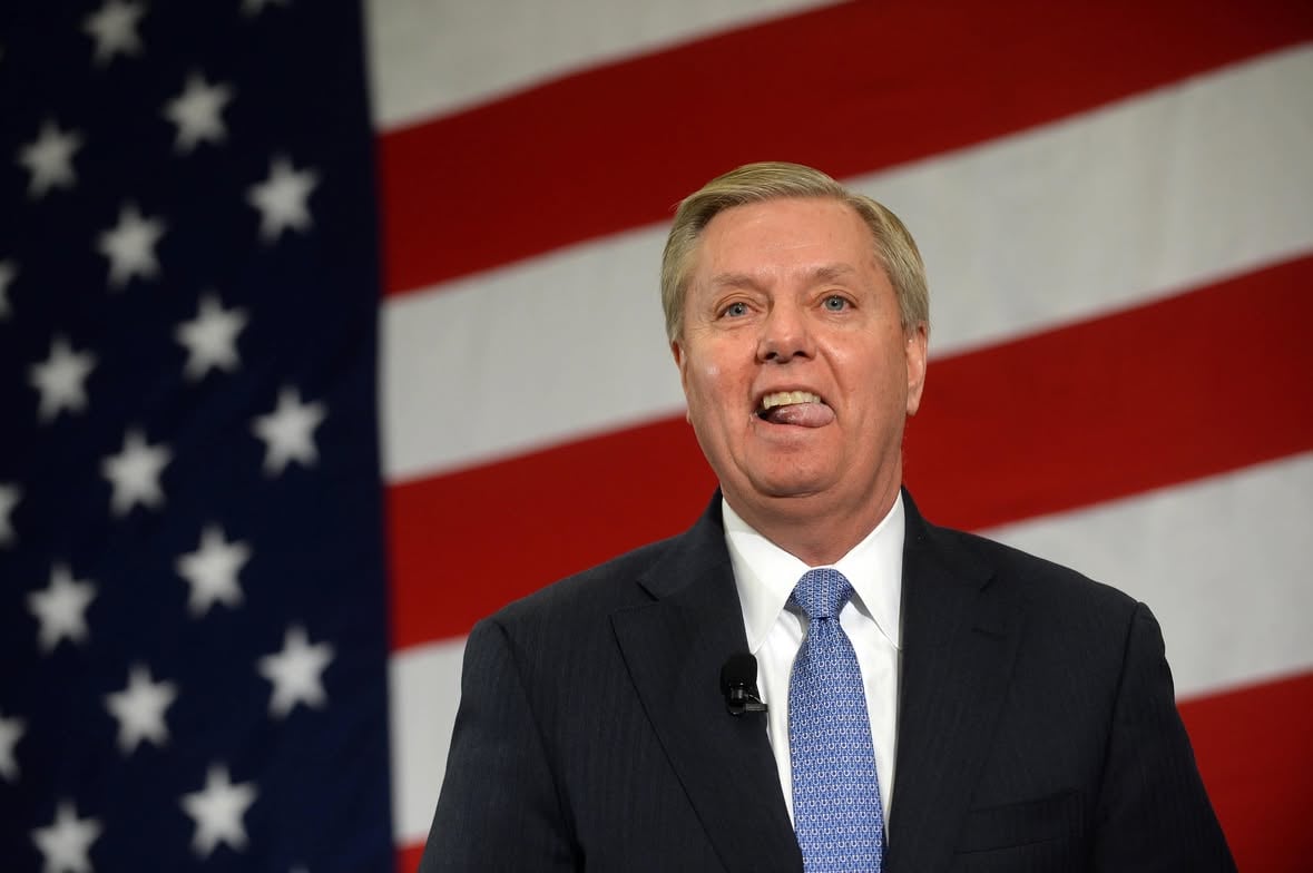 📸: Lindsey Graham, a retired Air Force Colonel and current US Senator for South Carolina has won his seat for Senate for his fifth term over opponent Mark Lynch.